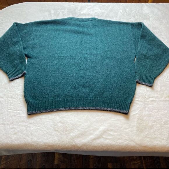 Eddie Bauer Vintage Wool Blend Crew Neck Sweater Size Large - Picture 2 of 10